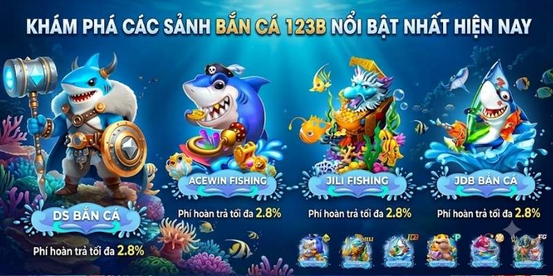 Khám phá các sảnh Bắn Cá 123B nổi bật nhất hiện nay